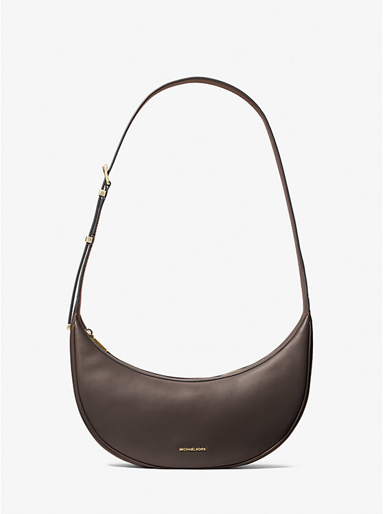 

Кожаная сумка через плечо Avra Medium Michael Kors, коричневый