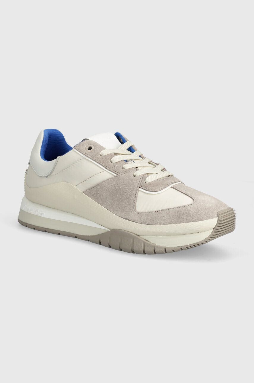 

Кроссовки Calvin Klein LOW TOP LACE UP MIX, бежевый