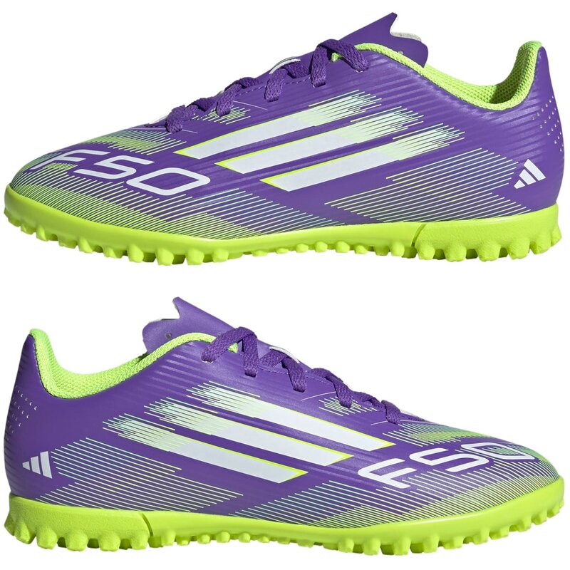 Футбольные бутсы для кортов с твердым покрытием F50 Club TF Adidas, мультиколор — фото 4