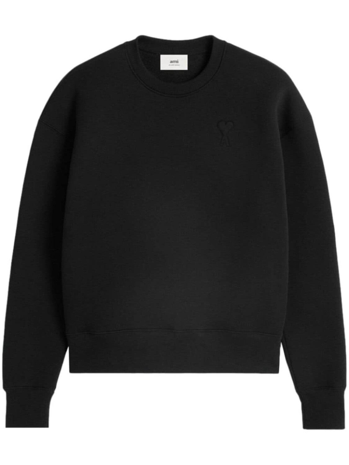 

AMI Paris толстовка с монограммой Ami de Coeur, черный