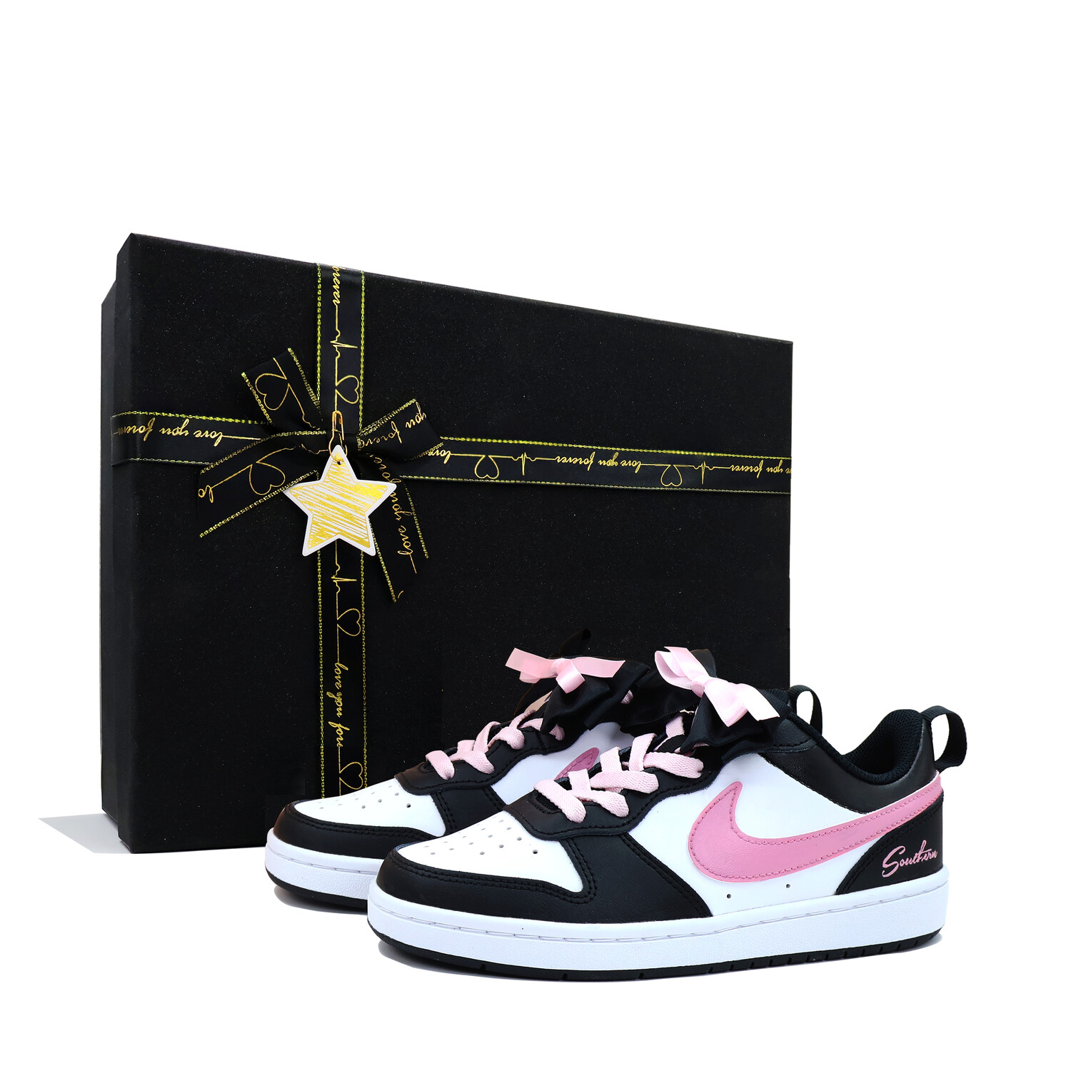 

Кроссовки Nike Court Borough Skateboarding Shoes Women's Low-top, черный