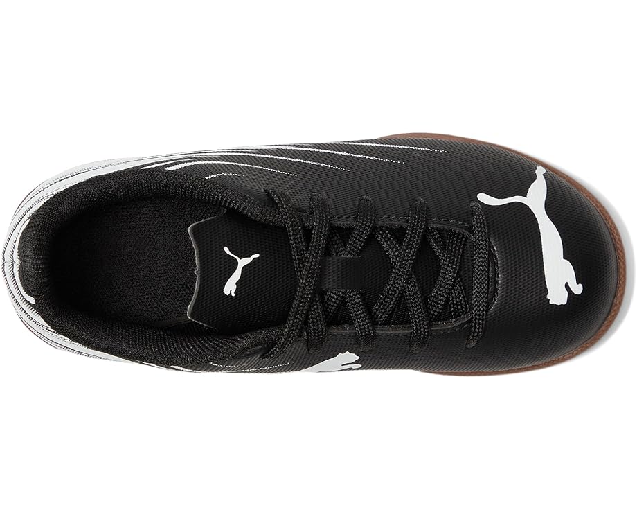 Детские футбольные бутсы для зала Puma Attacanto (маленькие дети/дети постарше) PUMA Kids, Black/White — фото 2