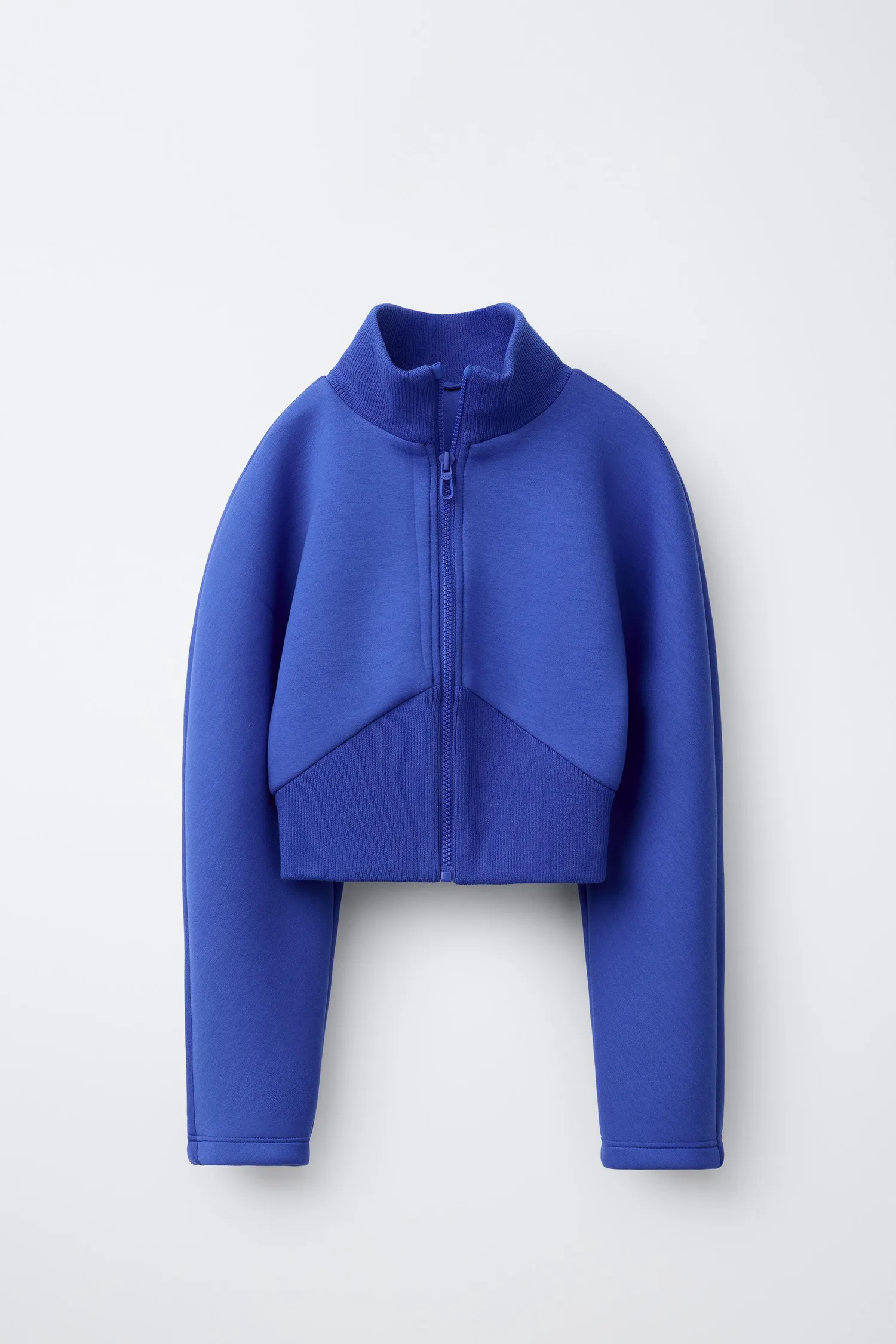 Zara Куртка из неопрена в рубчик
