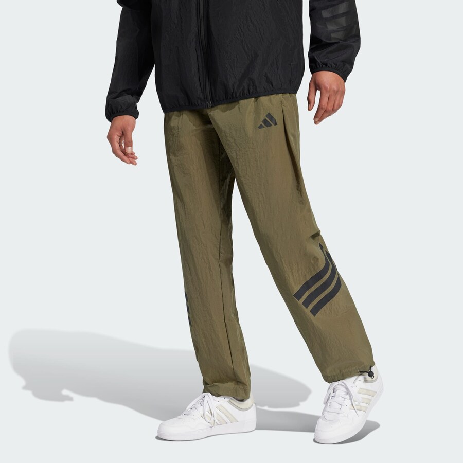 Длинные брюки ADIDAS SPORTSWEAR Loose fit Workout Pants Future Icons, оливковый — фото 2