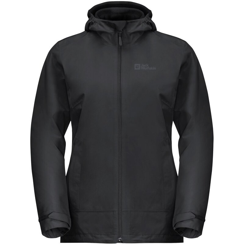 

Двойная куртка Moonrise 3in1 jkt w Jack Wolfskin, черный
