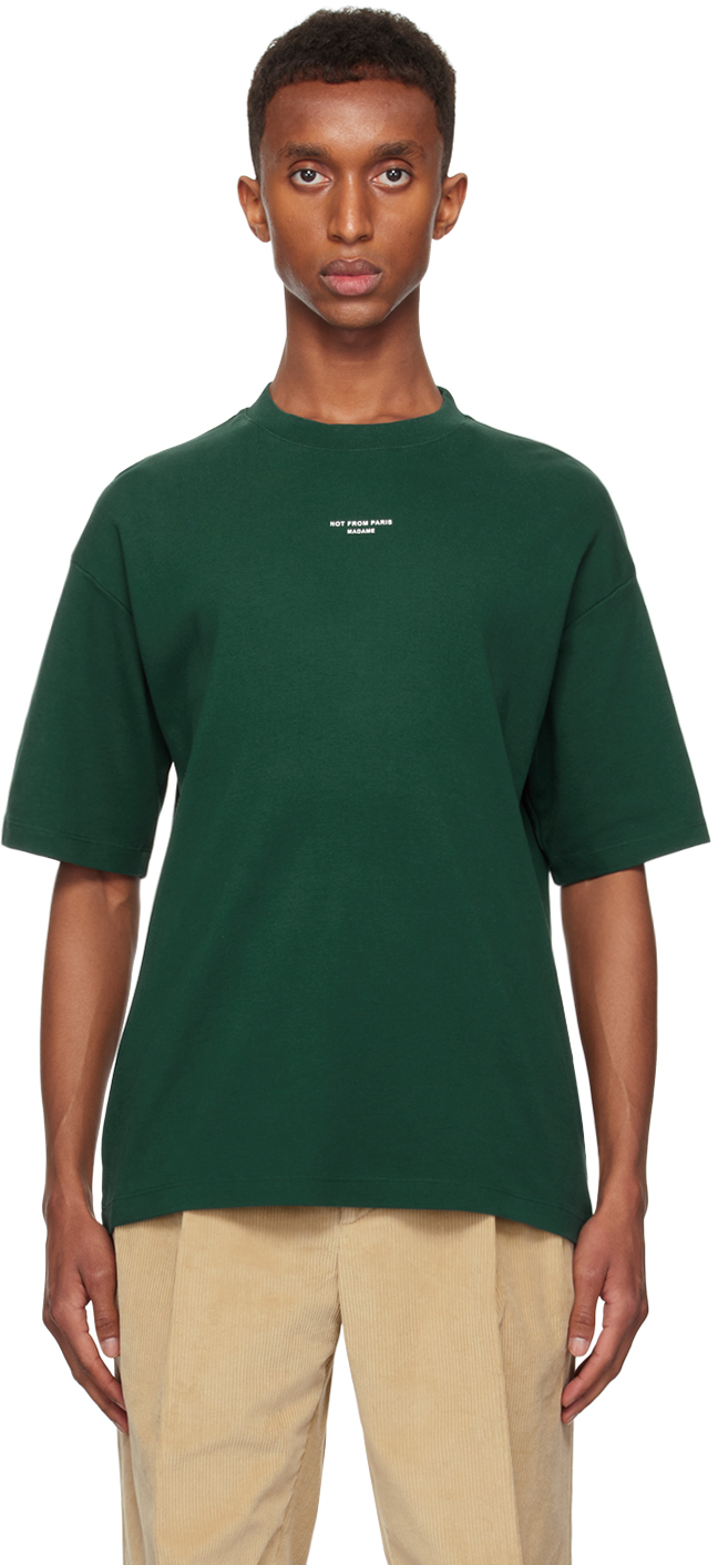 

Зеленая футболка Le T-Shirt Slogan Classique Drole De Monsieur