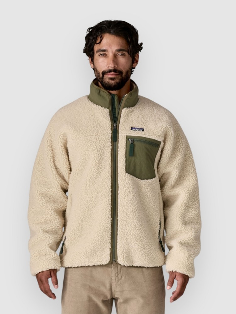 

Зимняя куртка Patagonia Classic Retro-X Jacke, dark natural w/basin grn