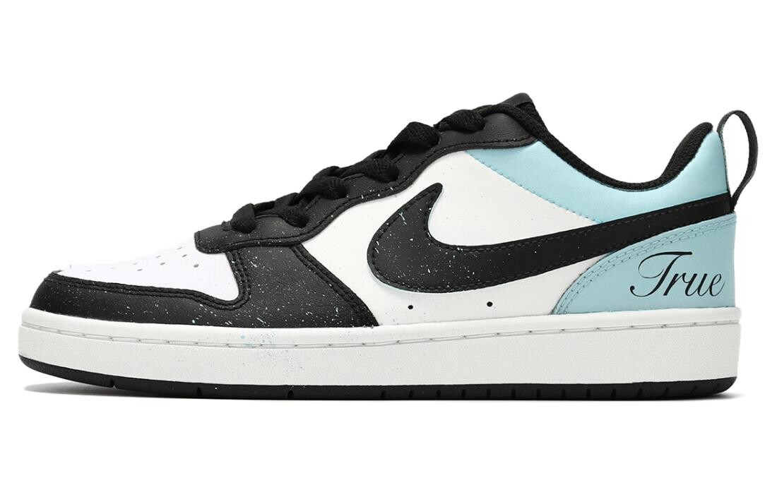 

Кроссовки Nike Court Borough Skateboarding Shoes Women's Low-top Black/white/blue, розовый