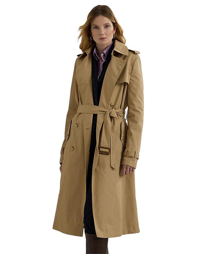 

Твиловый плащ Lauren Ralph Lauren, коричневый/бежевый