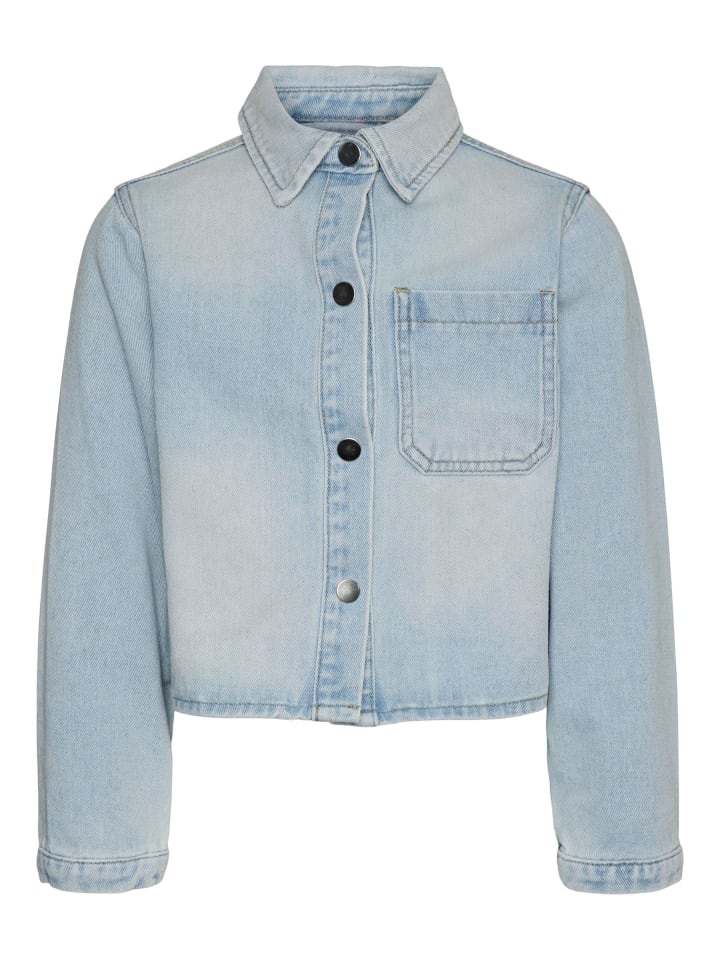 

Рубашка Vero Moda Girl, светло-синий деним