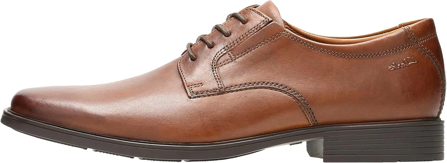 Мужские туфли-дерби Clarks Tilden Plain, Dark Brown
