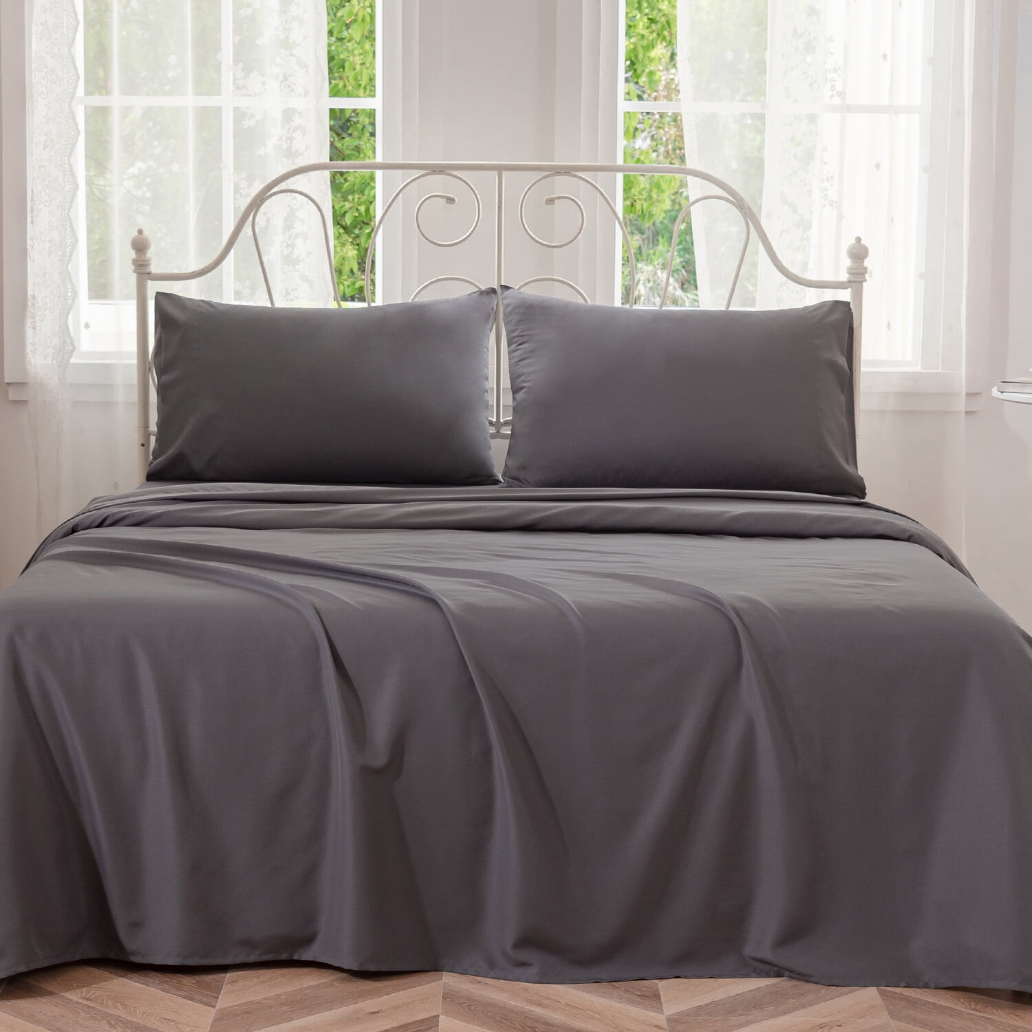 

Комплект постельного белья Johnpey Queen-Size, темно-серый