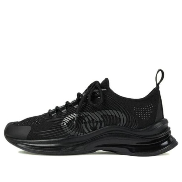 Кроссовки run sneaker 'black' Gucci, черный