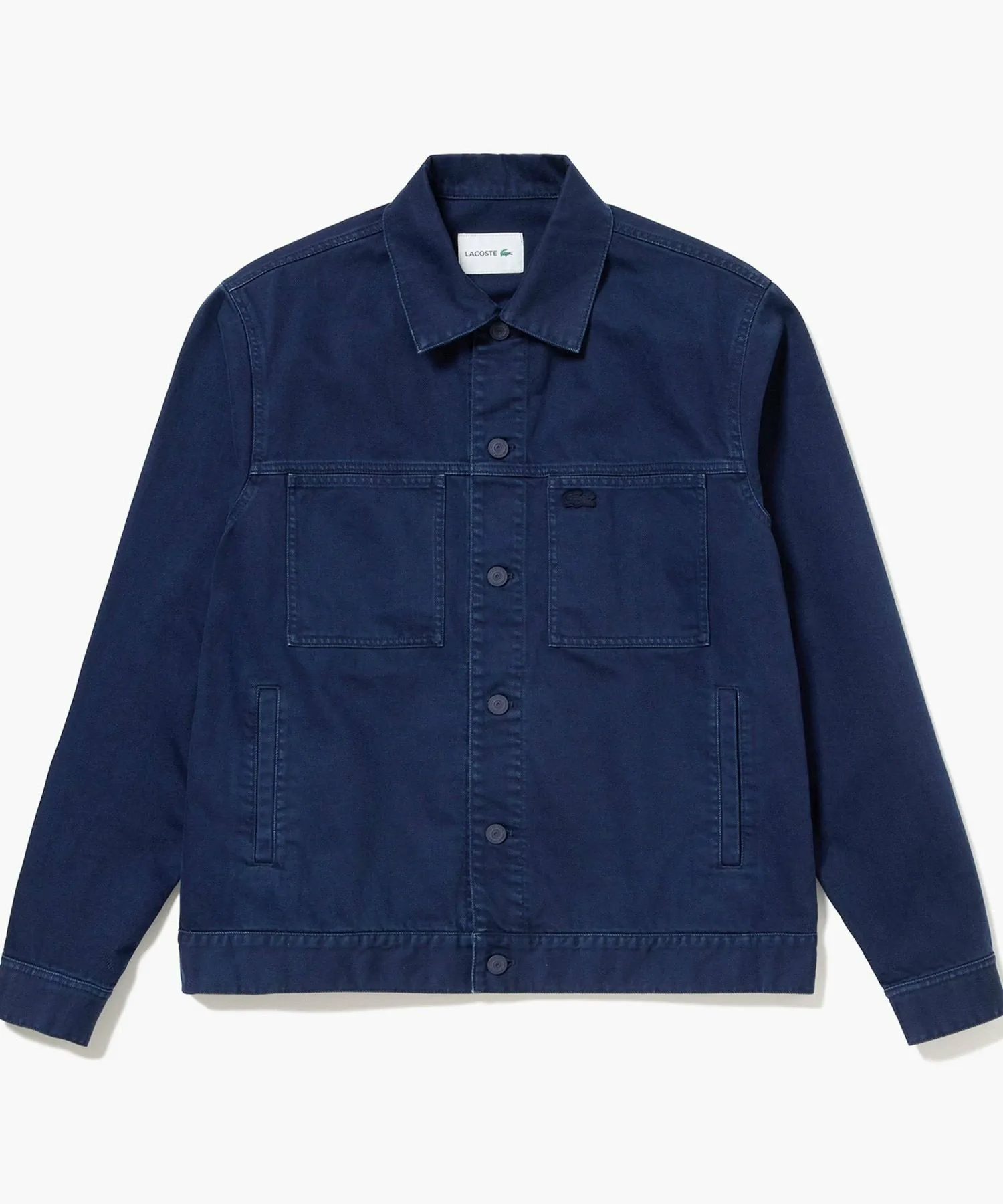 Куртка джинсовая LACOSTE Navy с воротником-стойкой