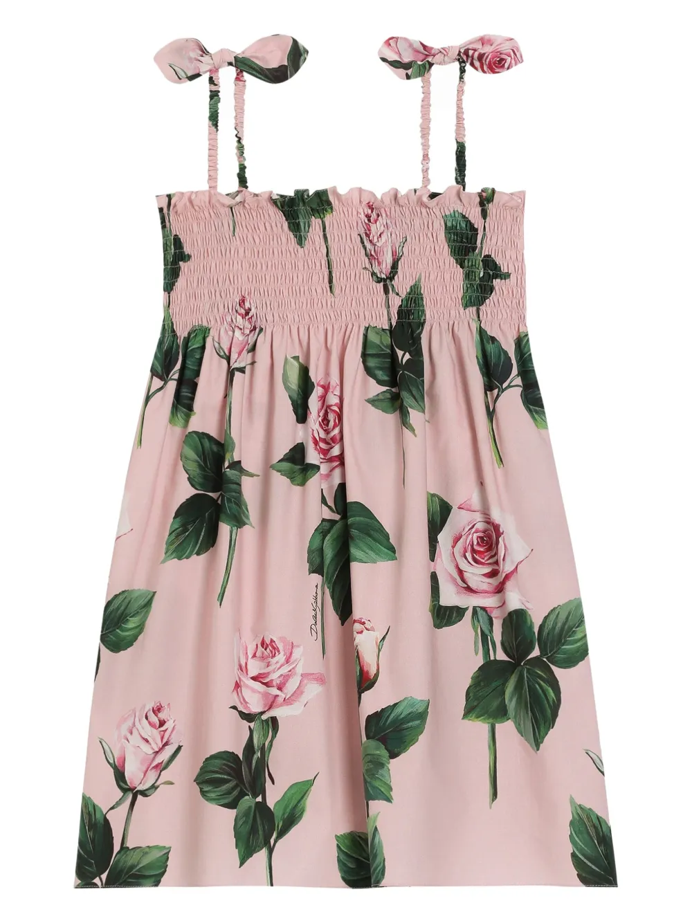 

Платье с принтом Dolce & Gabbana Kids, розовый