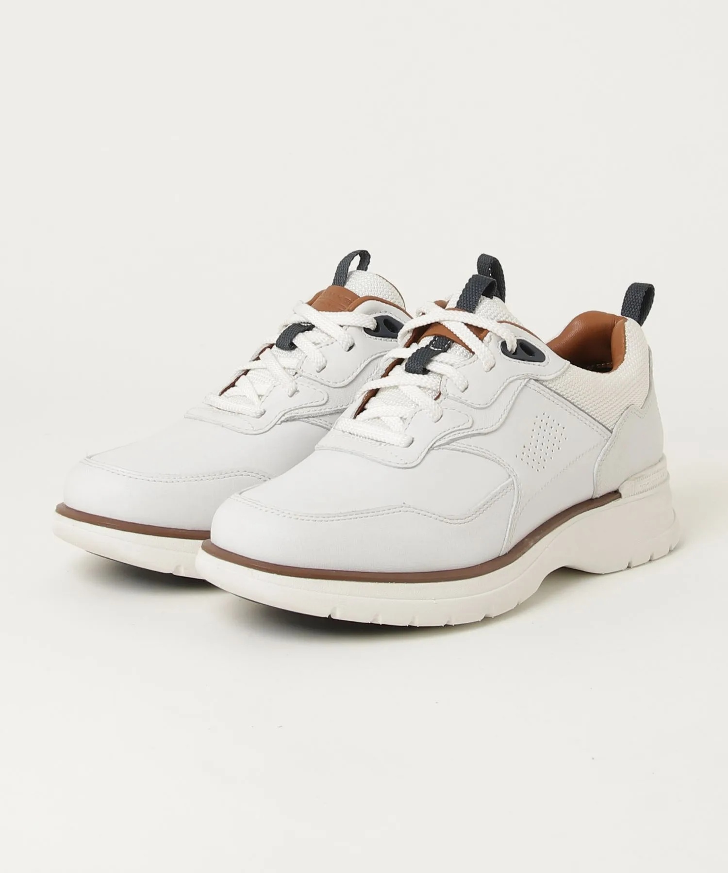 Мужские кроссовки из натуральной кожи PROWALKER NEXT SPORT ROCKPORT белые — фото 2