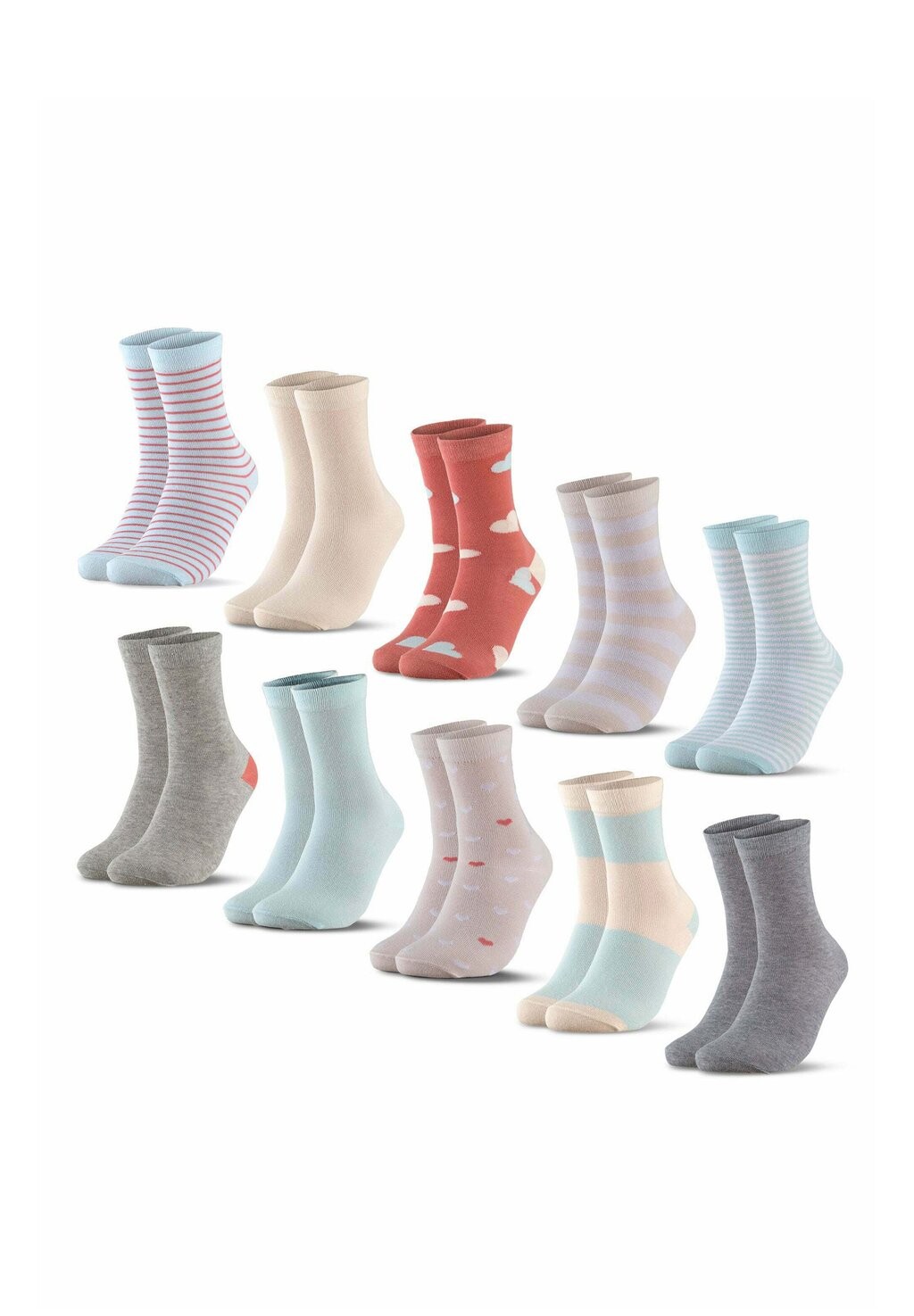 

Носки 10ER PACK BUNTE OCCULTO, серый