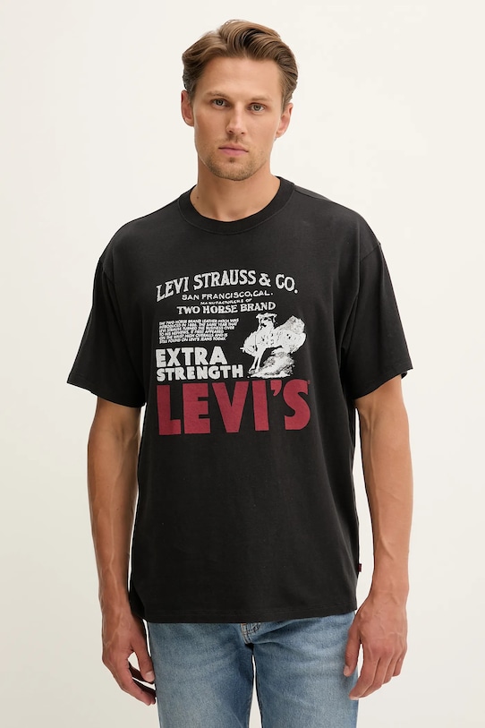 

Хлопковая футболка Levi'S, черный