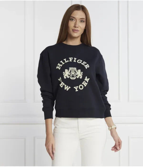 Толстовка MDN REG VARSITY FLOCK regular fit Tommy Hilfiger, темно-синий — фото 3