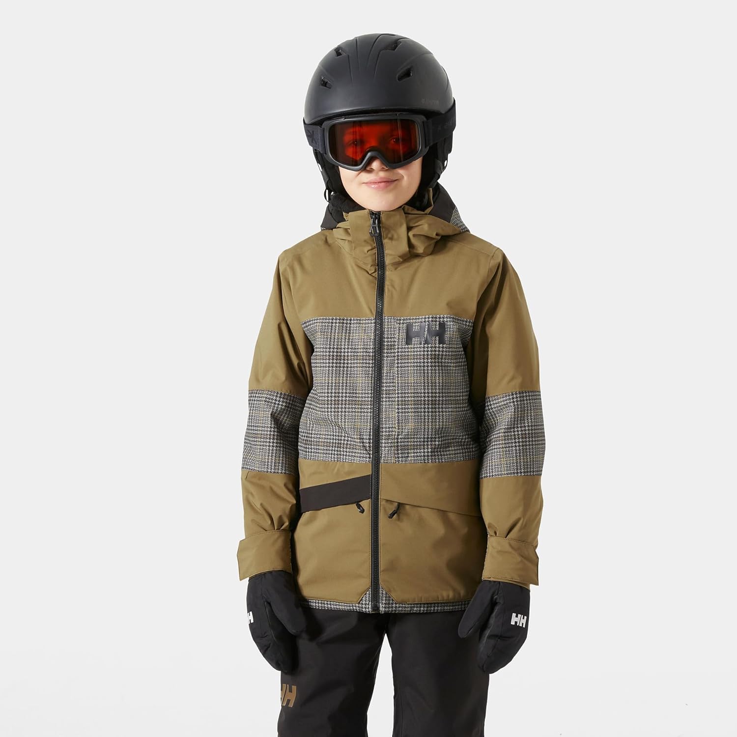 Куртка Helly-Hansen Junior Summit 2.0 - унисекс, водонепроницаемая, ветрозащитная, дышащая, молодежная верхняя одежда для активного отдыха Helly Hansen, 718 Sepia Aop — фото 3