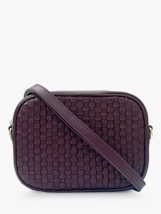 

Сумка Apatchy The Penelope Woven Leather Camera, цвет port