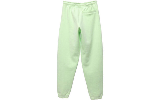 Брюки men's lab collection embroidered logo solid color fleece lined sports bundle feet green pants Nike, зеленый — фото 2