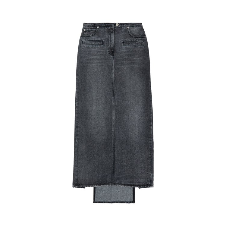 

Юбка Courrèges Heritage Denim Long 'Stonewashed Grey', серый