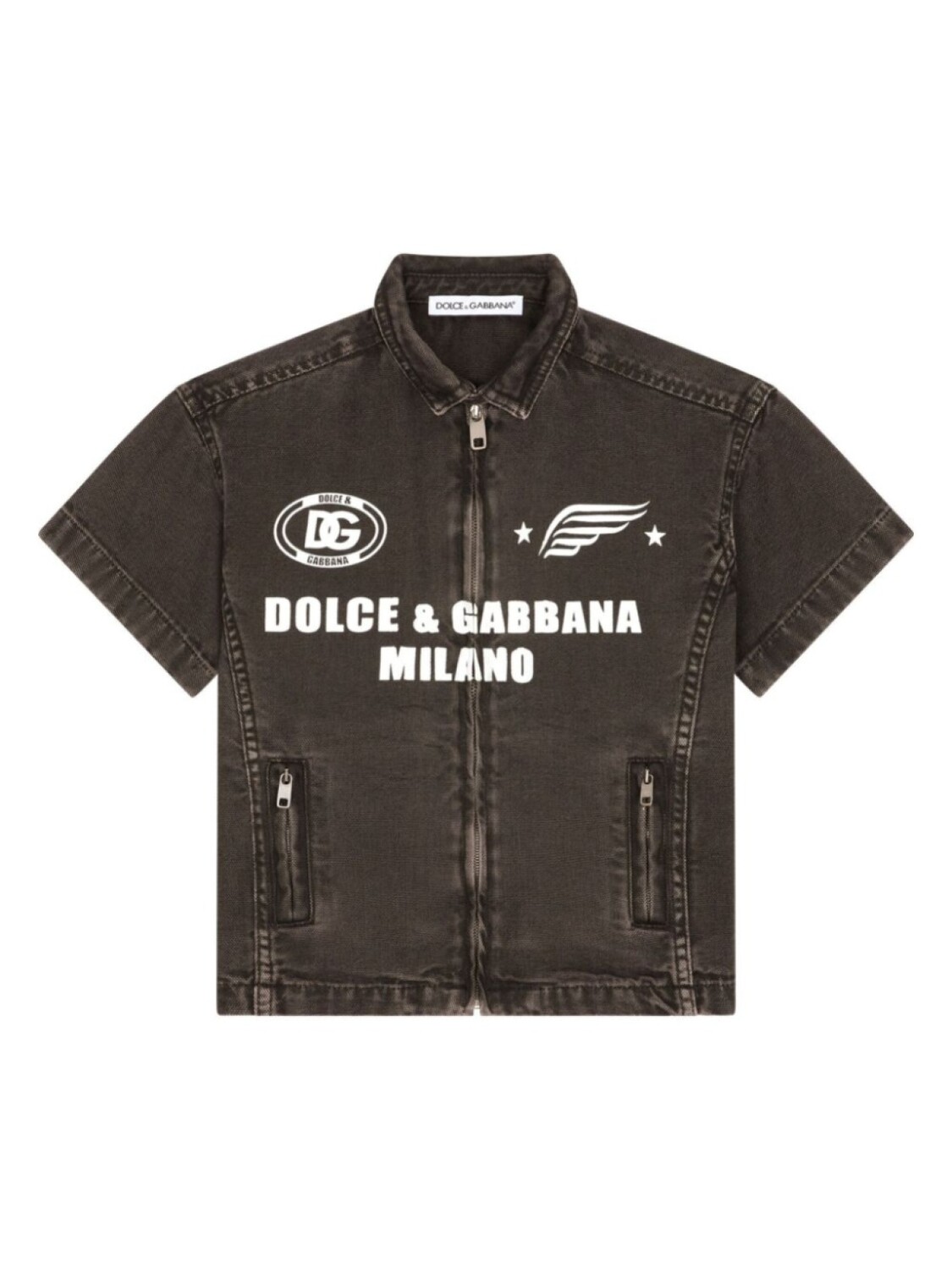 

Dolce & Gabbana рубашка с логотипом, коричневый