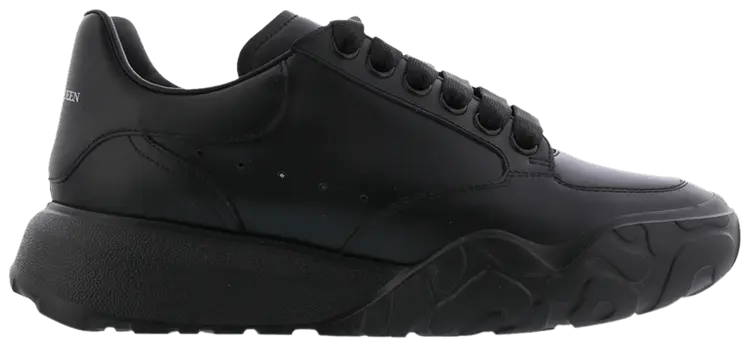 Кроссовки Alexander McQueen Wmns Oversized Court Trainer 'Triple Black', черный