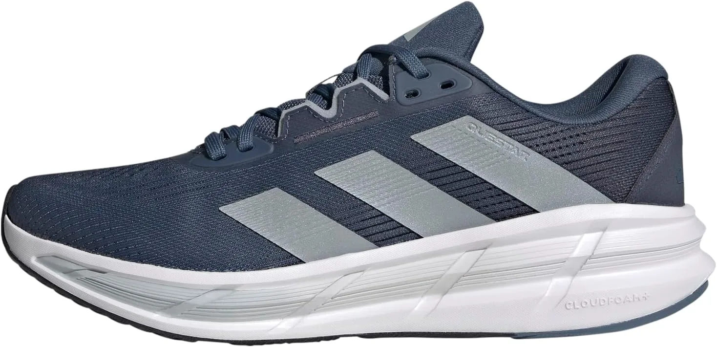

Мужские кроссовки Adidas Questar 3 для бега, серебристый/темно-синий