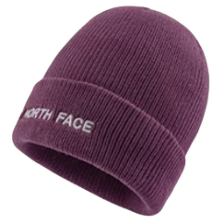 

Вязаная шапка-бини, унисекс, разноцветный The North Face, фиолетовый
