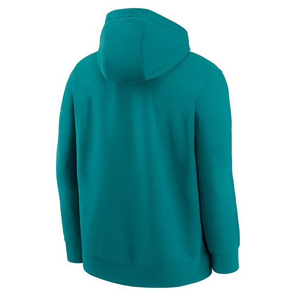 Мужская толстовка с капюшоном aqua miami dolphins full blitz club fleece Nike — фото 3