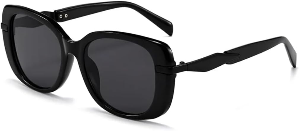 

Солнцезащитные очки с защитой UV400 | Градиентный дизайн, большая овальная форма | для женщин и мужчин, для занятий спортом на открытом воздухе и вождения DSVIGF, Black