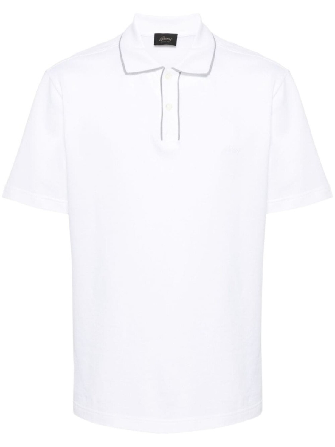 

Brioni рубашка поло с короткими рукавами, белый