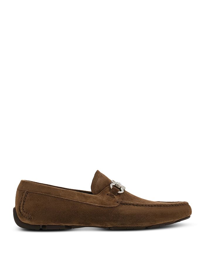

Мужские мокасины для водителя с орнаментом Gancini Ferragamo, коричневый/бежевый