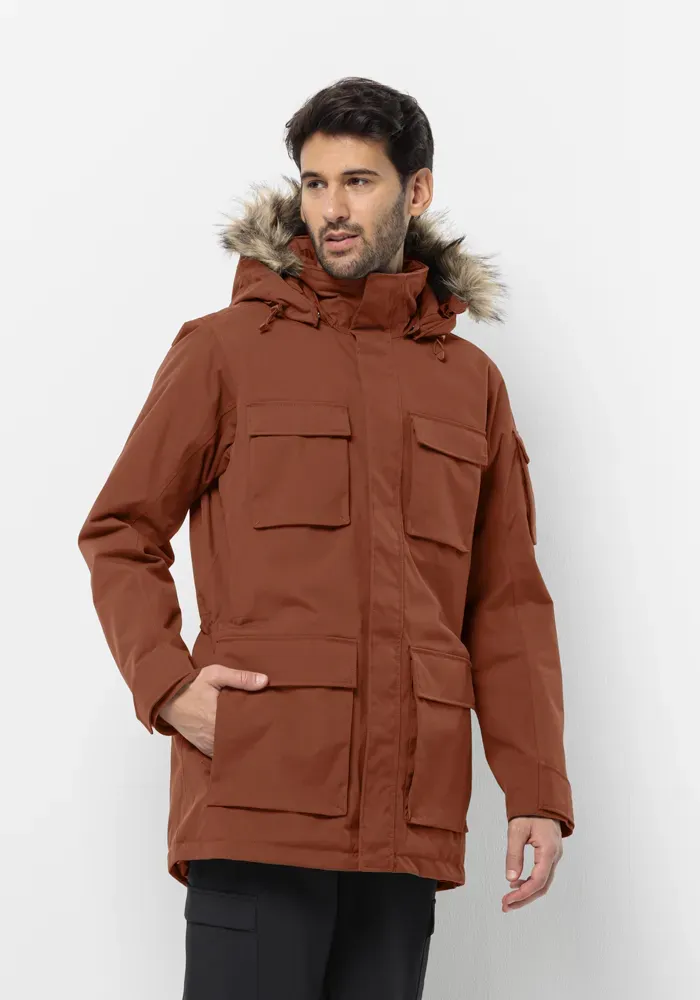 

Парка Jack Wolfskin "GLACIER CANYON PARKA", с капюшоном, цвет Carmine
