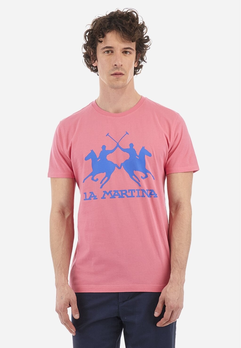 

Принт на футболке SHORT SLEEVE La Martina, розовый