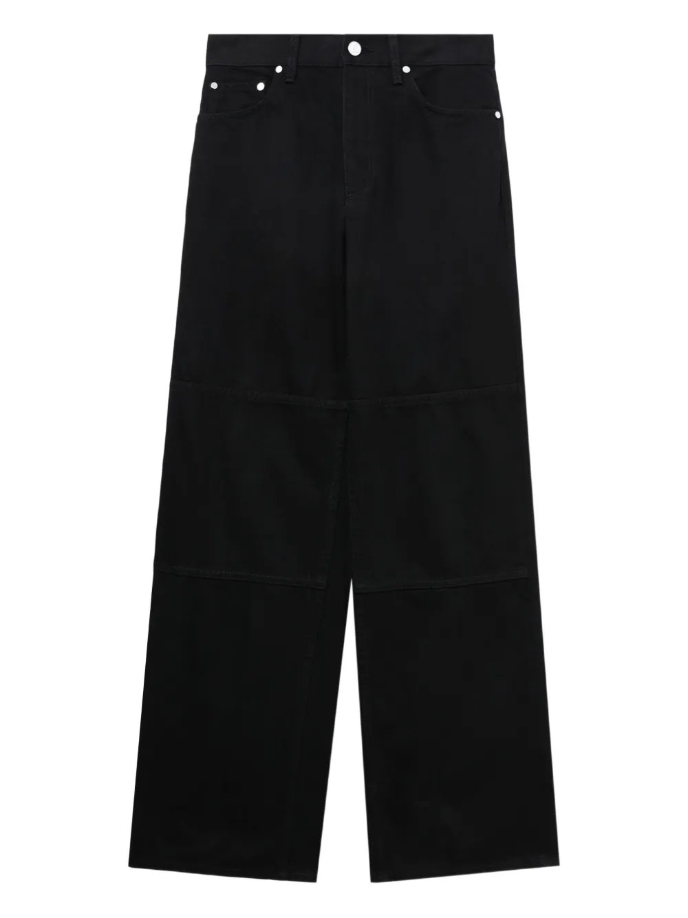 

Джинсы с молнией и вставками Helmut Lang, черный
