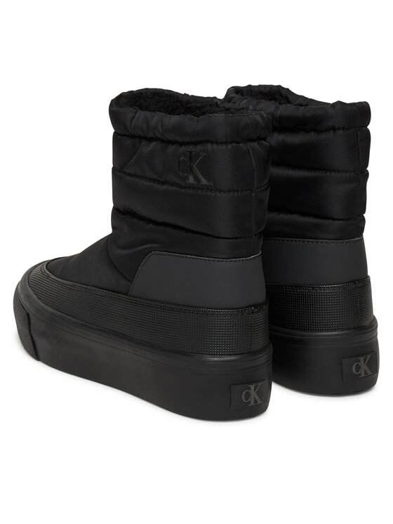Кроссовки Vulc Flatf Snowboot Nylon Mix Mg YW0YW01977 Calvin Klein, чёрный — фото 3