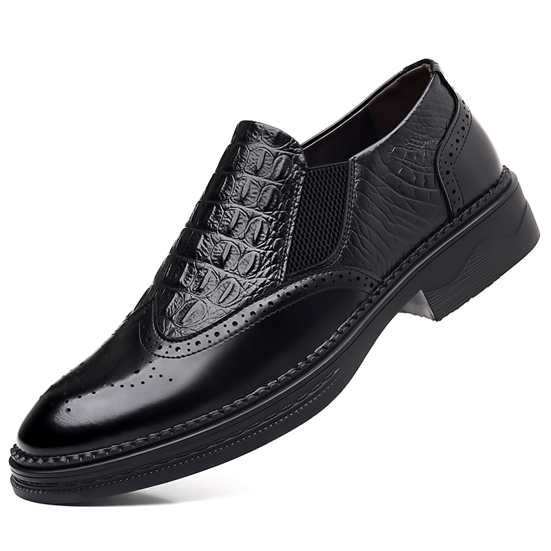 Мужские повседневные кроссовки Mid Top черно-коричневые EGCHI — фото 4