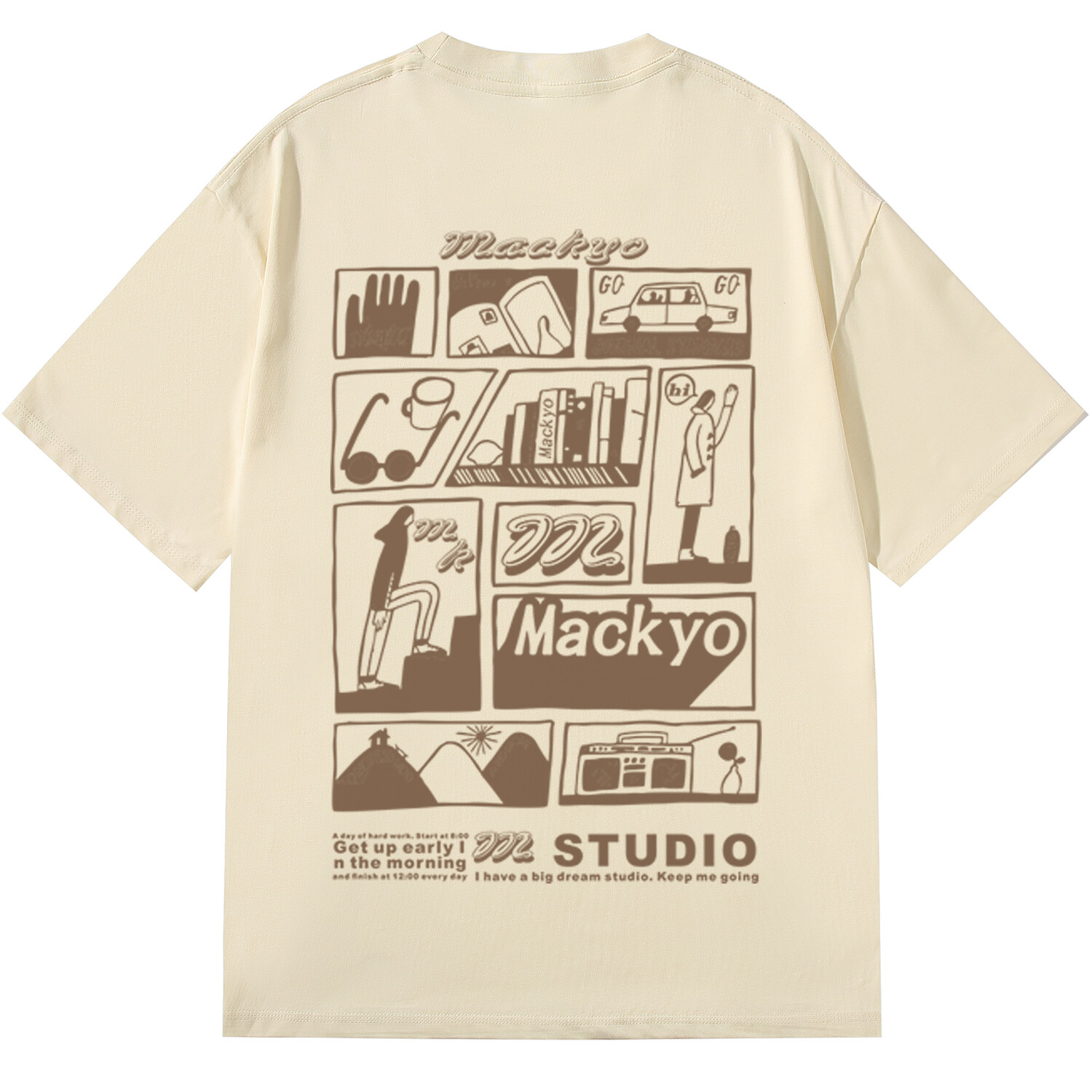 

Футболка унисекс Mackyo, цвет Apricot (100% cotton)