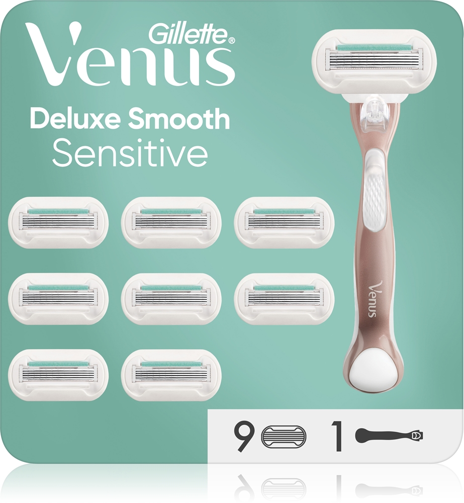 

Бритва Venus Deluxe Smooth Sensitive + сменные головки Gillette, 9 шт