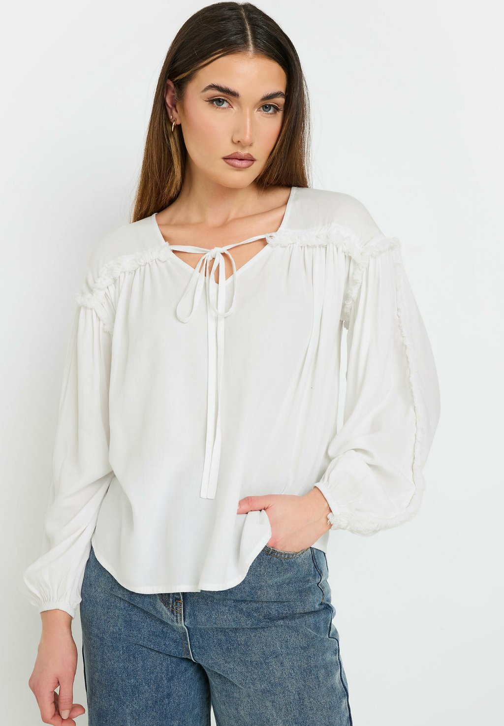 

Блуза TIE NECK Long Tall Sally, белый