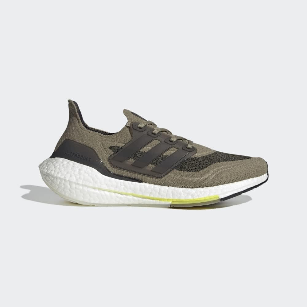 Мужские кроссовки Adidas Ultraboost 21, черный/зеленый/желтый — фото 3