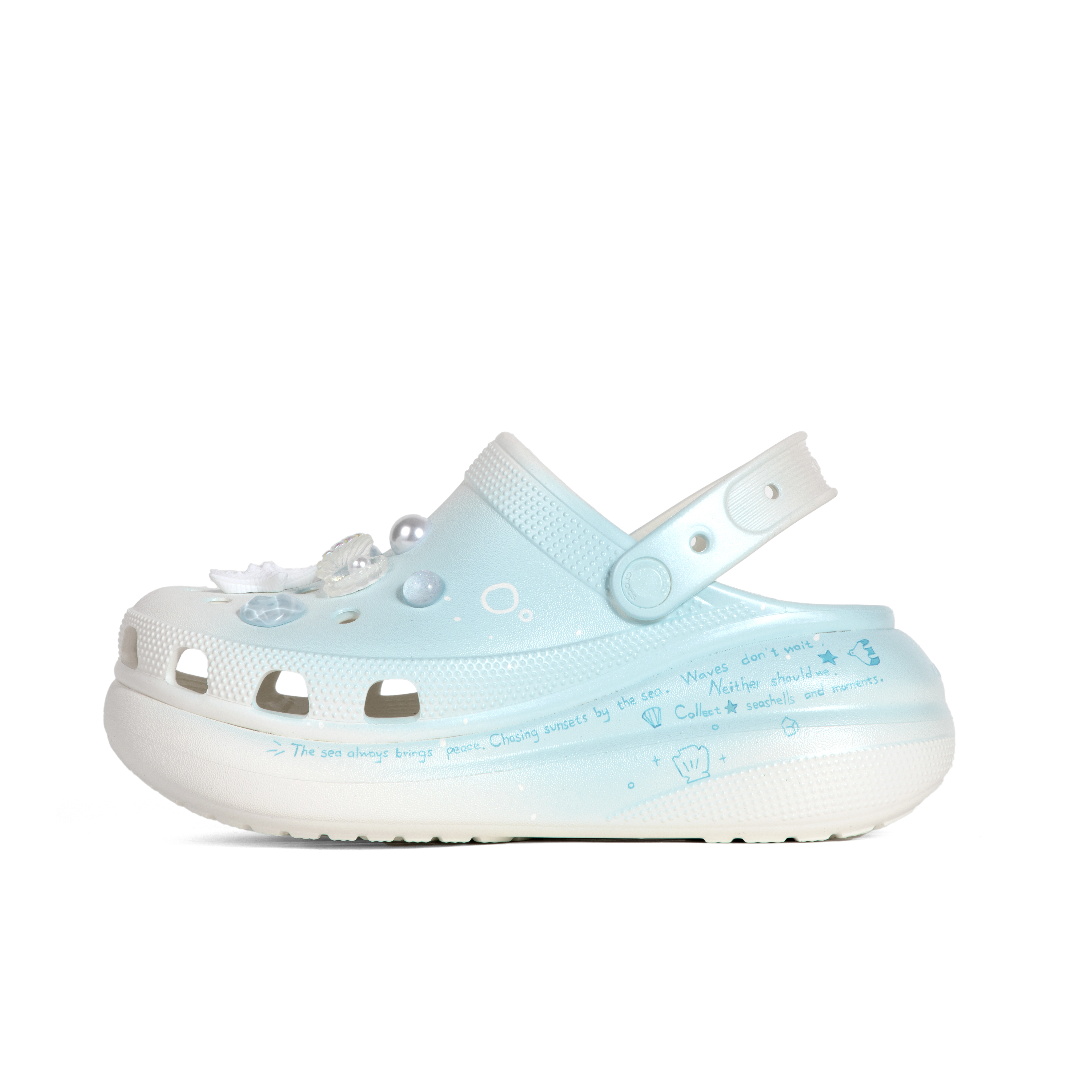 Crocs Женские белые сабо Crush Clog