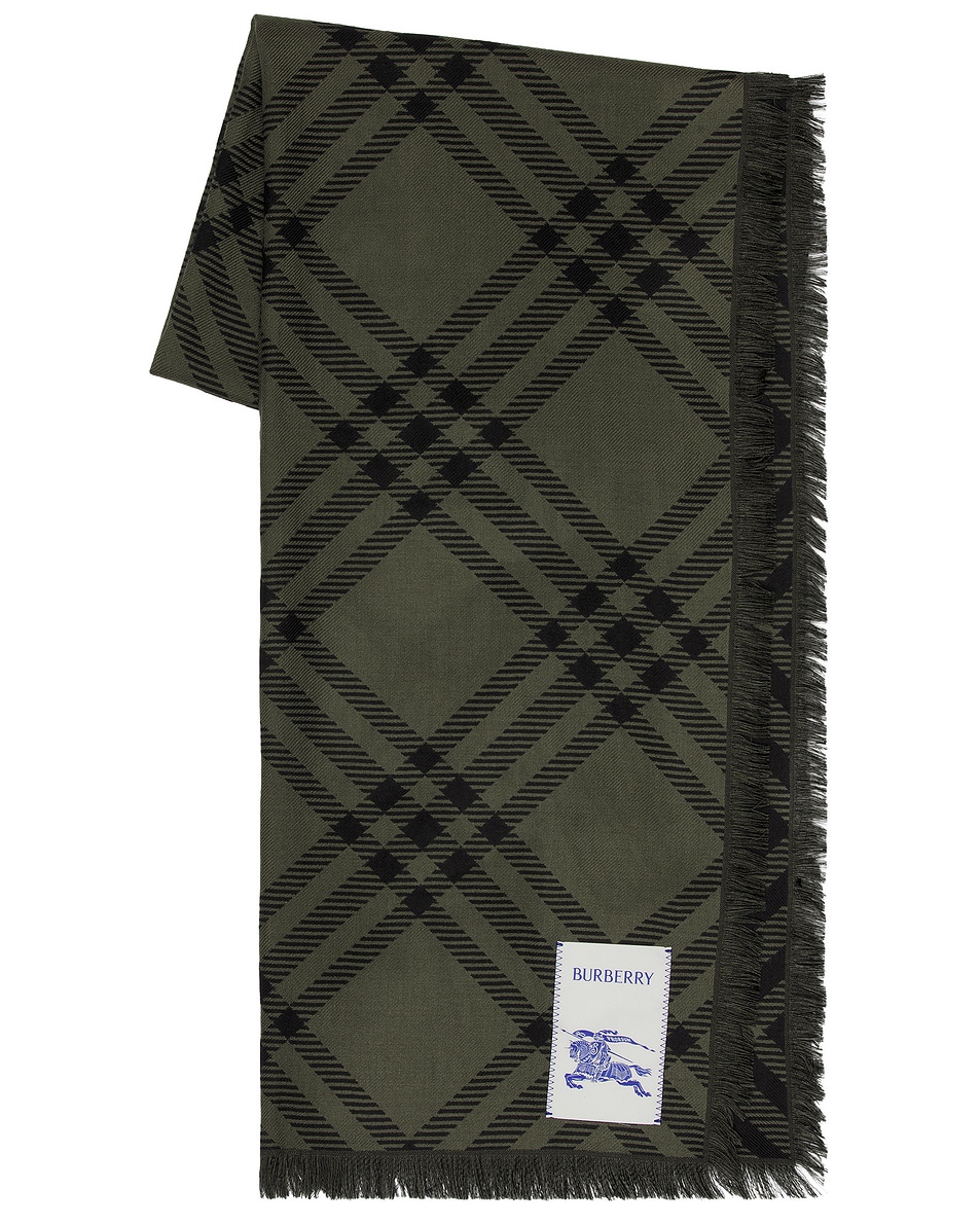 

Шарф Bias Tri Bar Burberry, Shrub Green & Black