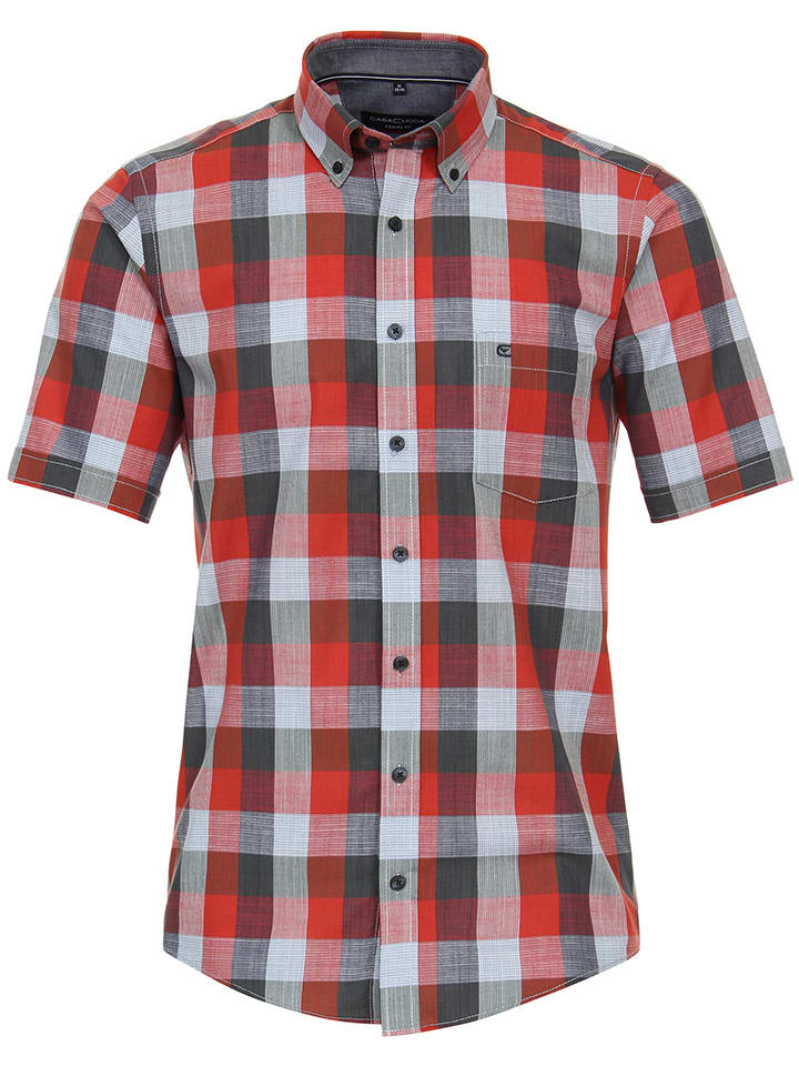 

CASAMODA Рубашка - стандартный крой - красно-светло-голубого цвета