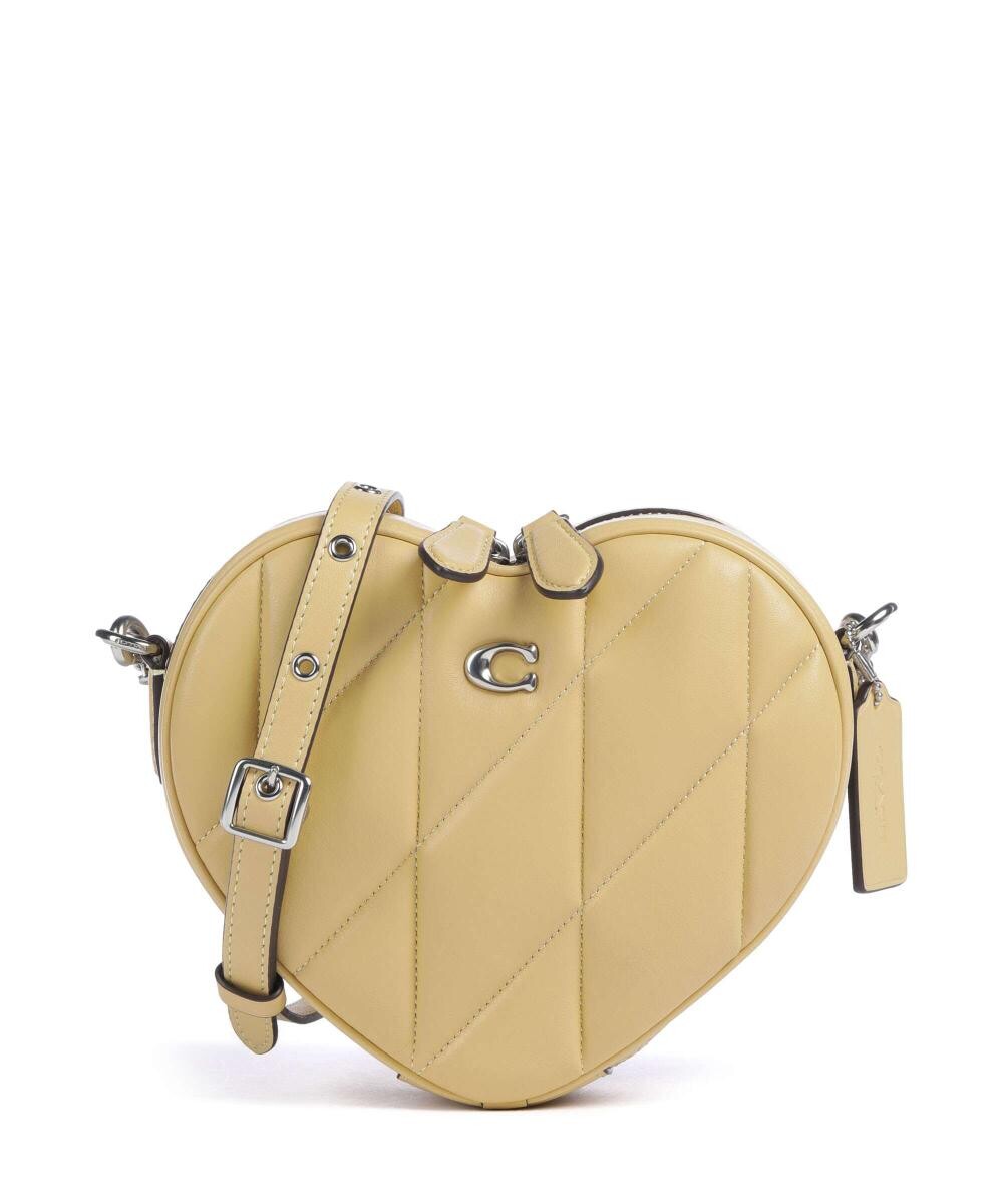

Сумка через плечо heart из мелкозернистой кожи Coach, желтый