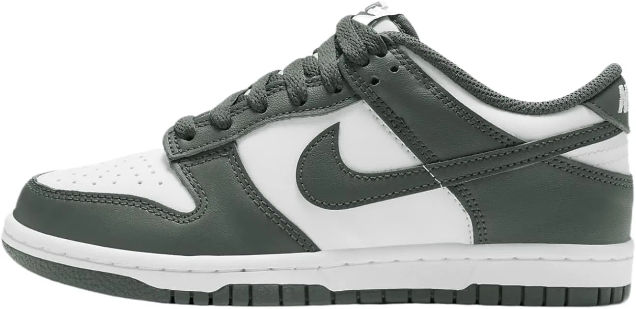 Детские кроссовки Nike Dunk Low, White/White/Vintage Green