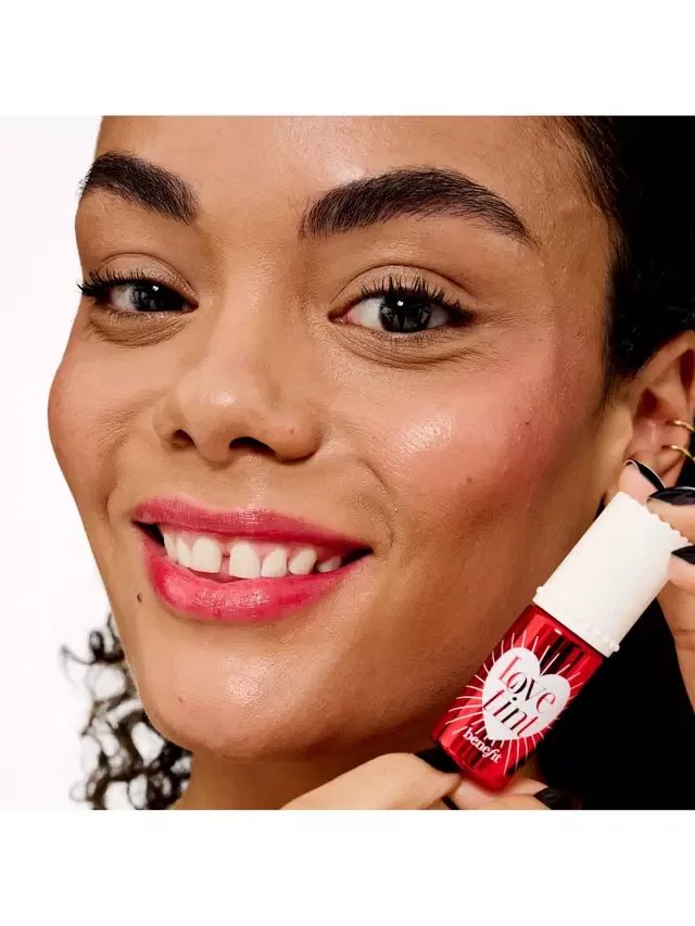Тонирующий тинт для губ и щек Lovetint, огненно-красный Benefit — фото 4